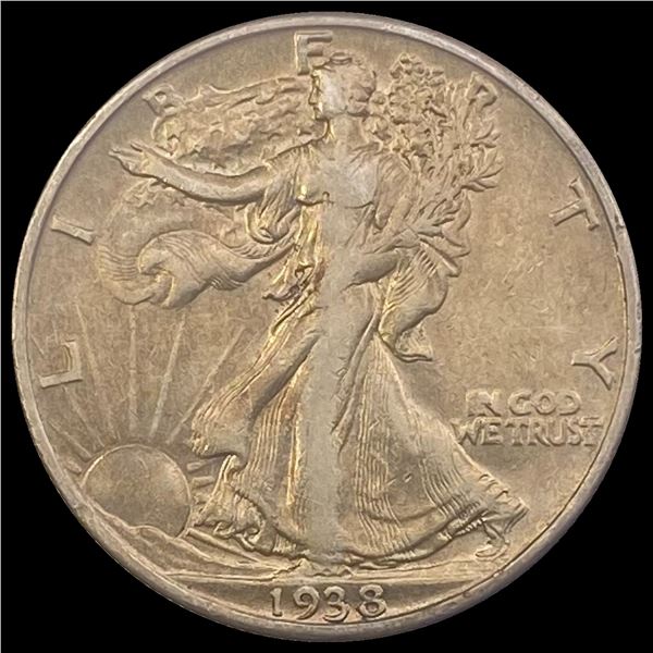 1938-D Walking Liberty Half Dollar LIGHTLY CIRCULATED