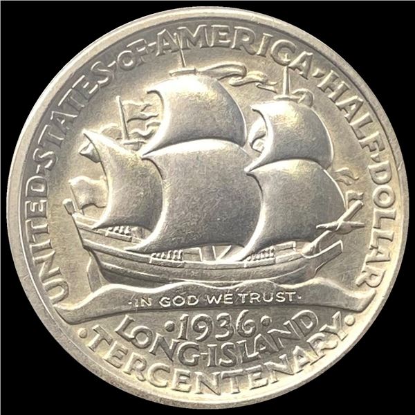 1936 Long Island Tercentenary Half Dolla UNCIRCULATED