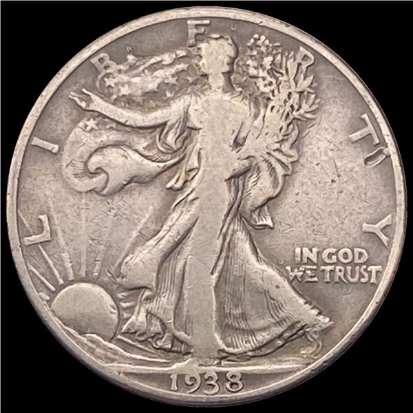 1938-D Walking Liberty Half Dollar LIGHTLY CIRCULATED