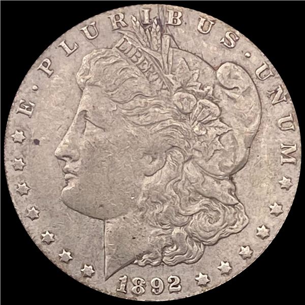 1892 Morgan Silver Dollar LIGHTLY CIRCULATED