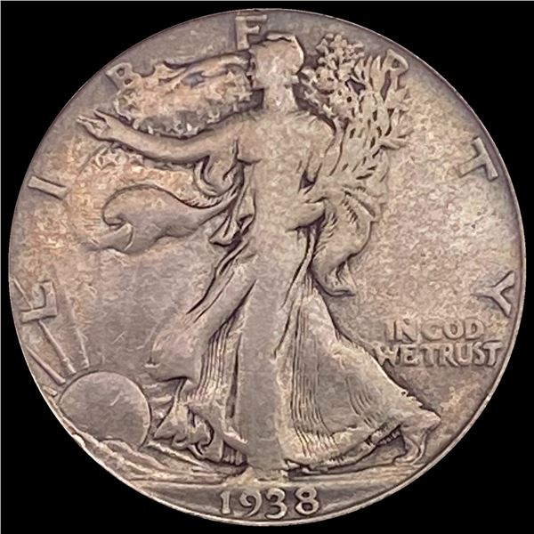 1938-D Walking Liberty Half Dollar LIGHTLY CIRCULATED
