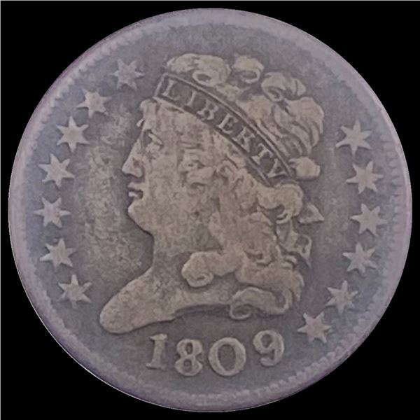 1809 Classic Head Half Cent LIGHTLY CIRCULATED