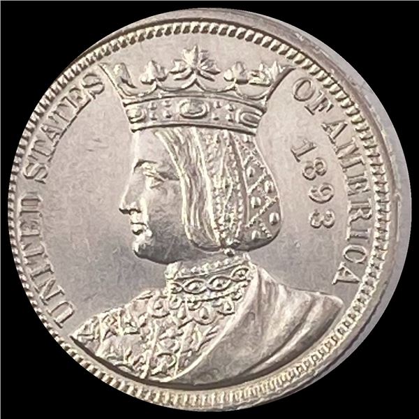 1893 Isabella Quarter UNCIRCULATED
