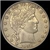 Image 1 : 1908-D Barber Half Dollar ABOUT UNCIRCULATED