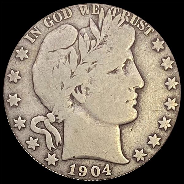 1904-O Barber Half Dollar LIGHTLY CIRCULATED