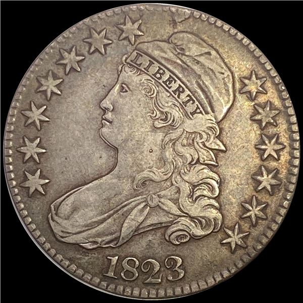 1823 Capped Bust Half Dollar LIGHTLY CIRCULATED