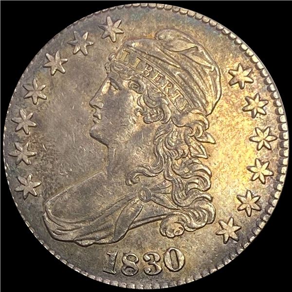 1830 Capped Bust Half Dollar CHOICE AU
