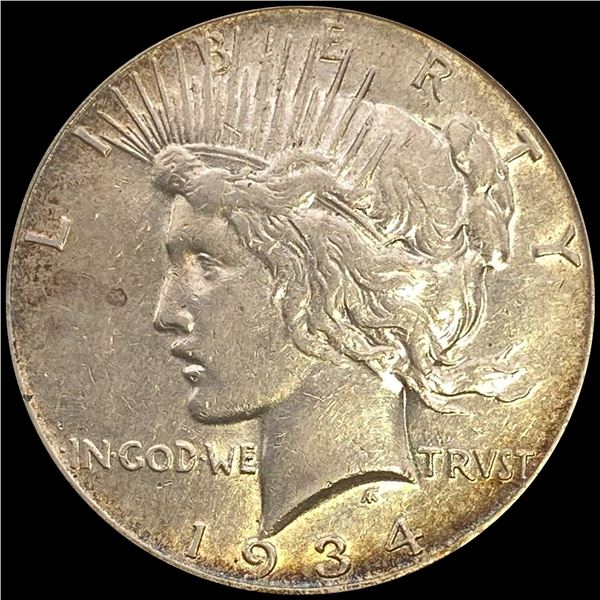 1934-S Peace Dollar ABOUT UNC