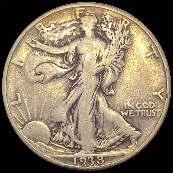 1938-D Walking Liberty Half Dollar LIGHTLY CIRCULATED