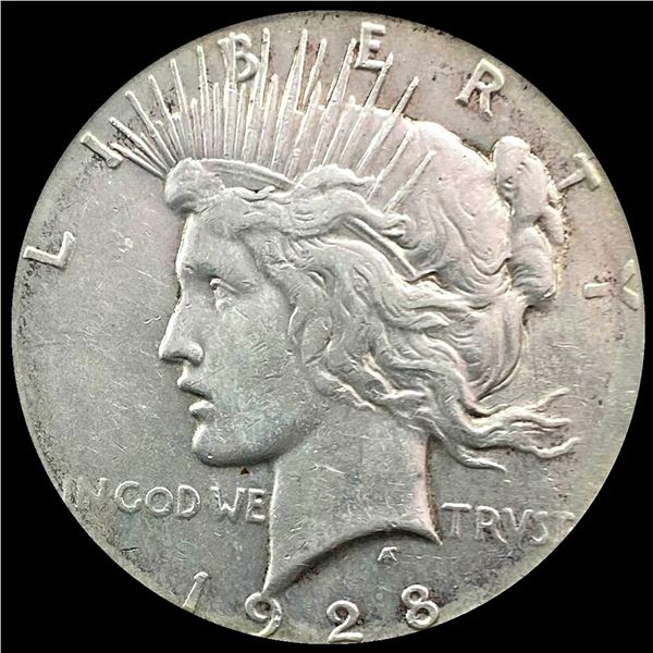 1928 Silver Peace Dollar ABOUT UNCIRCULATED