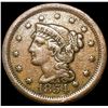 1854 Braided Hair Large Cent LIGHTLY CIRCULATED