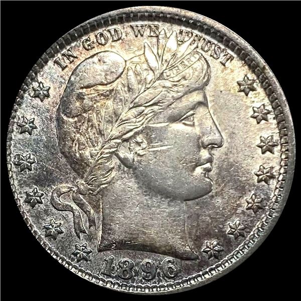 1896 Barber Silver Quarter CLOSELY UNCIRCULATED
