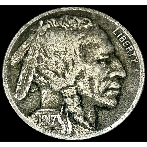 1917-D Buffalo Nickel LIGHTLY CIRCULATED