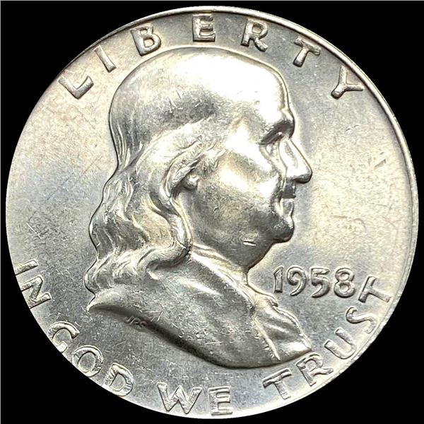1958-D Silver Half Dollar Franklin UNCIRCULATED