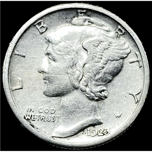 1923-S Silver Mercury Dime LIGHTLY CIRCULATED