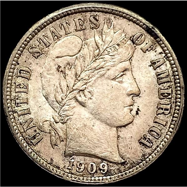 1909 Barber Dime CHOICE AU