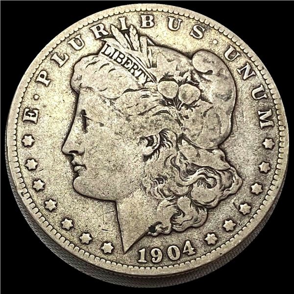 1904-S Silver Morgan Dollar LIGHTLY CIRCULATED