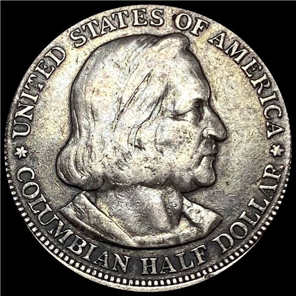 1893 Columbian Exposition Half Dollar ABOUT UNCIRCULATED