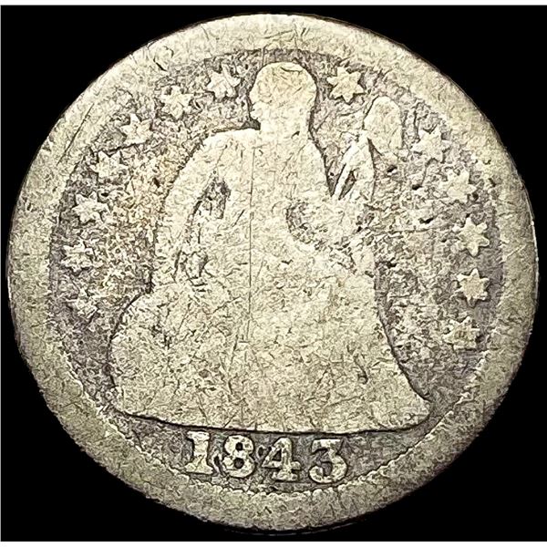 1843-O Seated Liberty Dime NICELY CIRCULATED