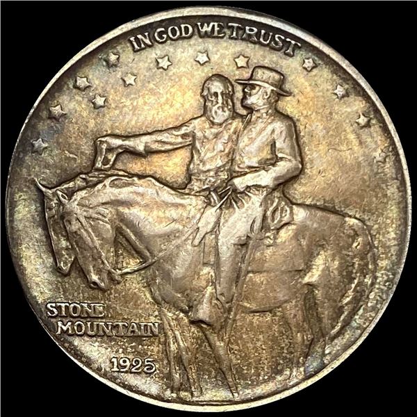 1925 Silver Stone Mountain Half Dollar LIGHTLY CIRCULATED