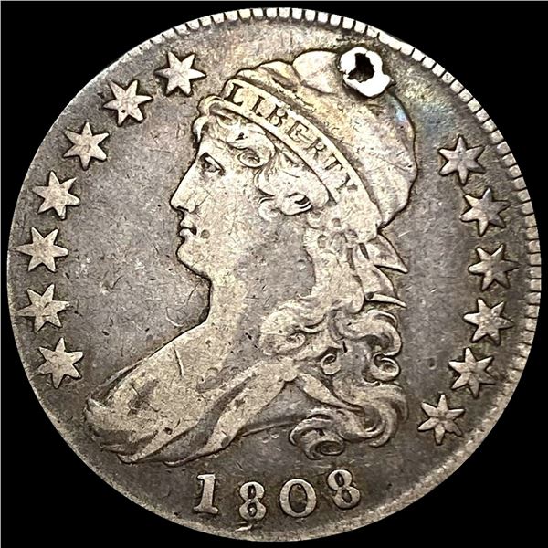 1808 Capped Bust Silver Half Dollar HIGH GRADE