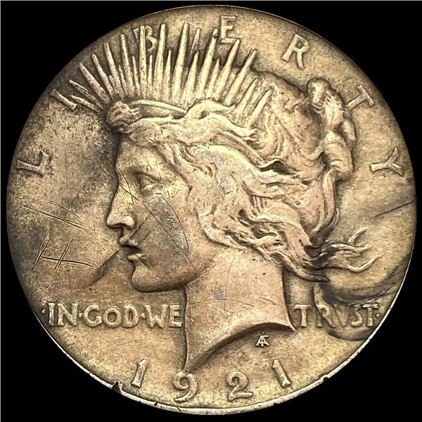 1921 Silver Peace Dollar ABOUT UNCIRCULATED