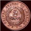 Image 2 : 1864 Copper Two-Cent Piece CHOICE AU