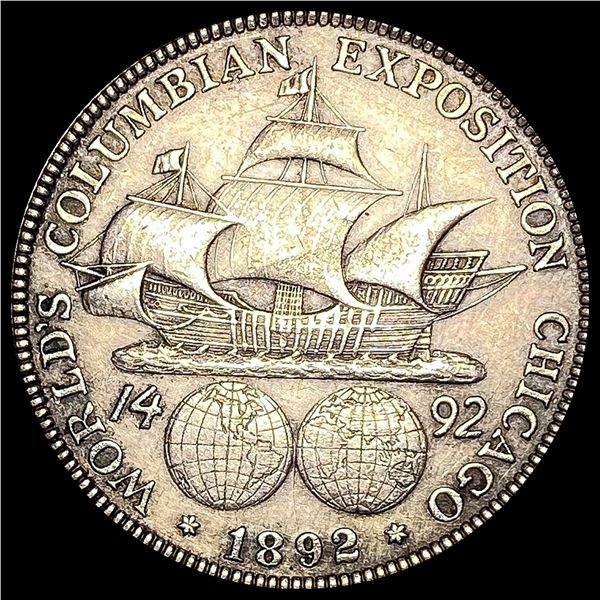 1892 Silver Columbian Half Dollar ABOUT UNCIRCULATED