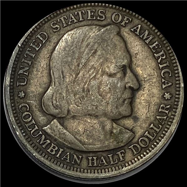 1892 Silver Columbian Half Dollar ABOUT UNCIRCULATED