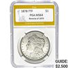Image 1 : 1878 Rev 79 Morgan Dollar PGA MS64