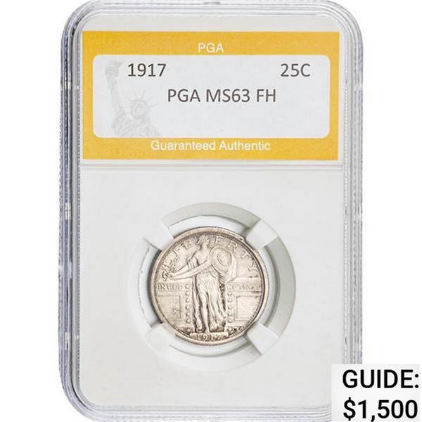 1917 Standing Liberty Quarter PGA FH MS63