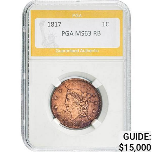 1817 1C PGA RB MS63