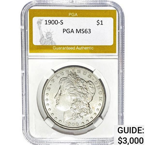 1900-S Morgan Dollar PGA MS63