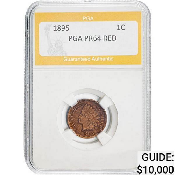 1895 Indian Head Cent PGA PR64 RED P64