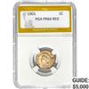 Image 1 : 1. 1901 1C Indian Head Cent PGA PR64 RED PR64