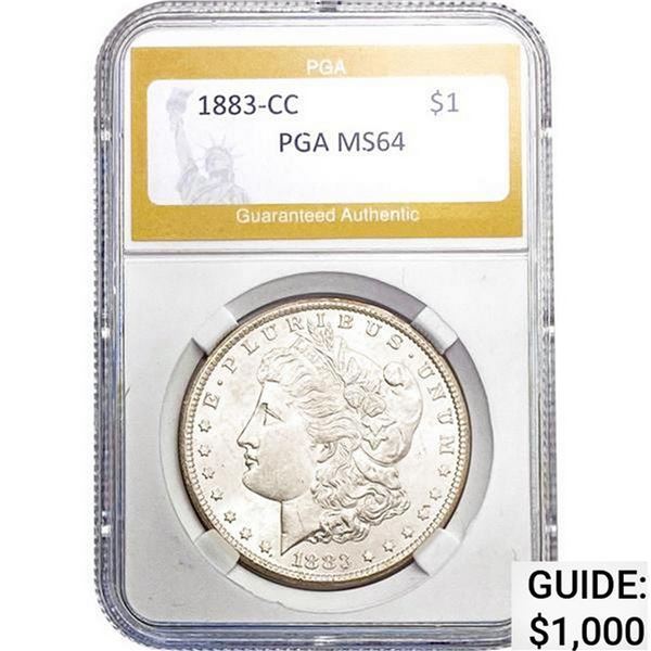 1883-CC Morgan Dollar PGA MS64 MS64
