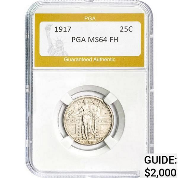 1917 Standing Liberty Quarter PGA MS64 F MS64