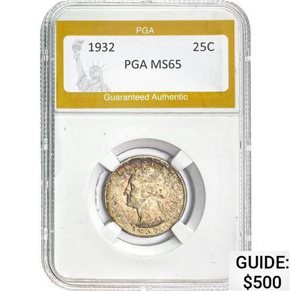 1932 25C PGA MS65 MS65