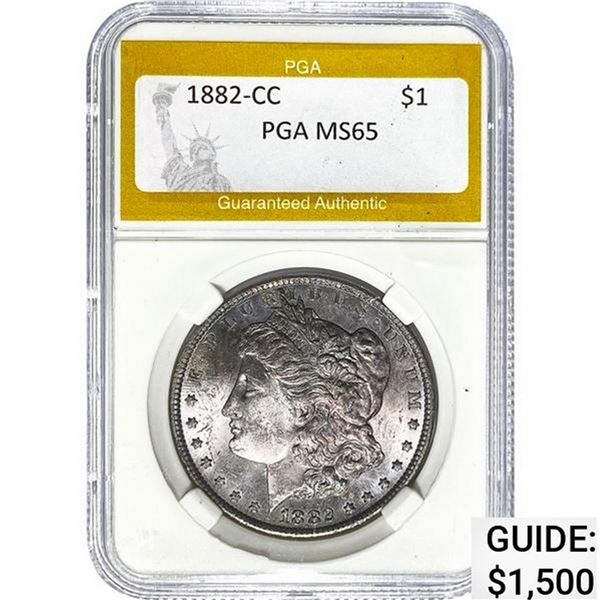 1882-CC Morgan Dollar PGA MS65