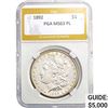 Image 1 : 1892 Morgan Silver Dollar PGA MS63 PL MS63 PL