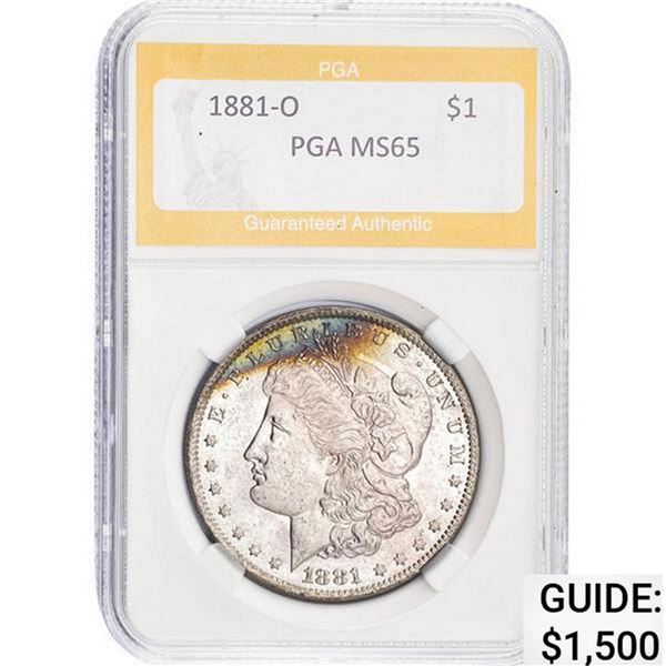 1881-O Morgan Dollar PGA MS65 MS65