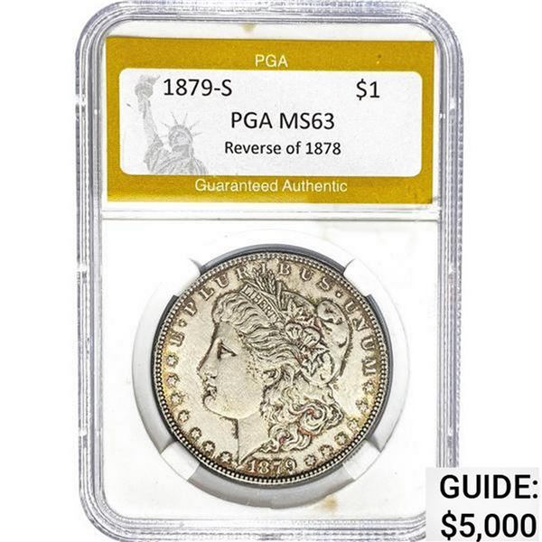 1879-S REV 78 Morgan Dollar PGA MS63 MS63