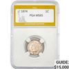 Image 1 : 1874 Indian Head Cent PGA MS65 MS65