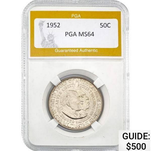 1952 50C Booker T. Washington PGA MS64 MS64