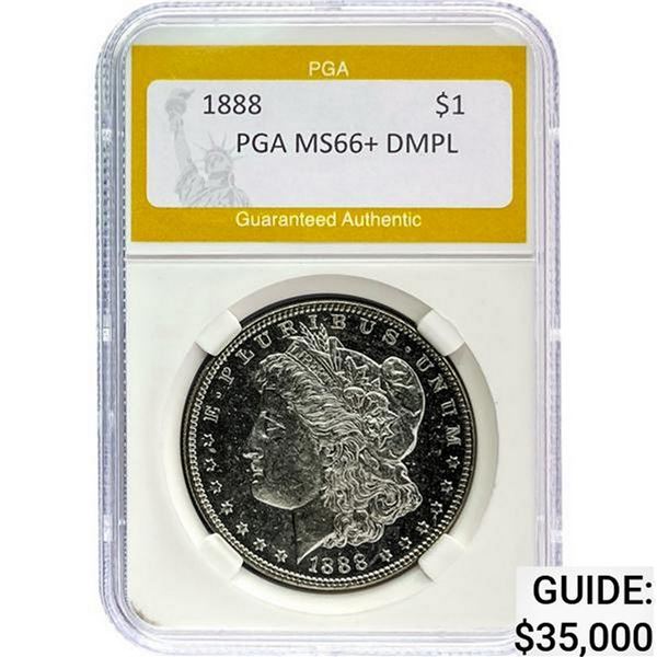 1888 $1 Morgan Dollar PGA MS66+ DMPL MS66+