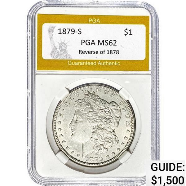 1879-S Rev 78 Morgan Dollar PGA MS62