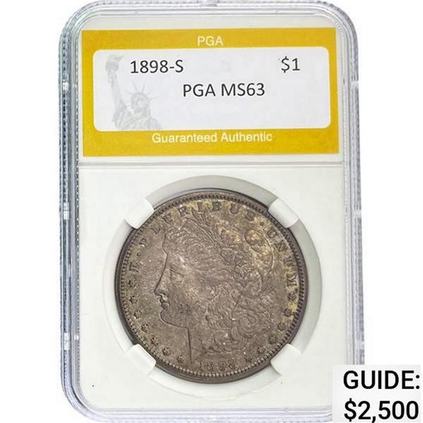 1898-S Morgan Dollar PGA MS63 MS63