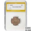 Image 1 : 1864 2C PGA MS64 RED MS64