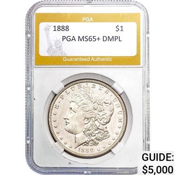1888 Morgan Silver Dollar PGA MS65+ DMPL MS65+