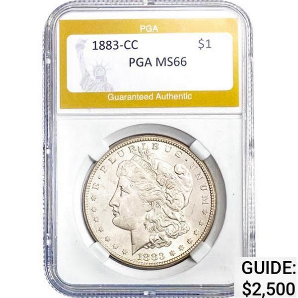 1883-CC Morgan Dollar PGA MS66 MS66